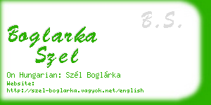 boglarka szel business card